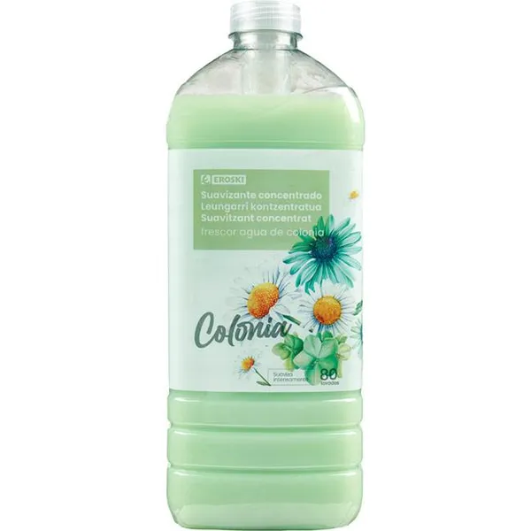 Suavizante colonia EROSKI, botella 80 dosis
