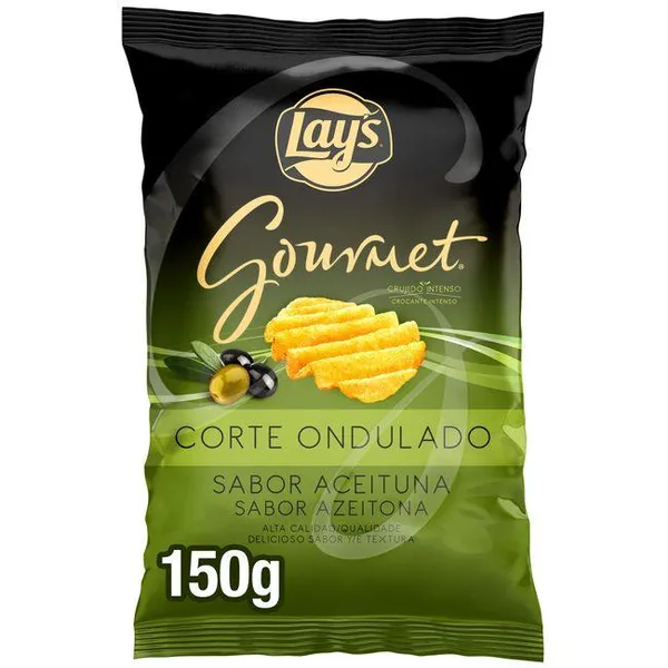 Patata premium ondulada oliva LAY'S GOURMET, bolsa 150 g