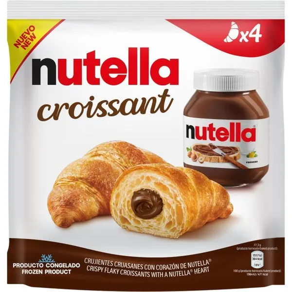 Croissant NUTTELLA, 4 uds, bolsa 340 g