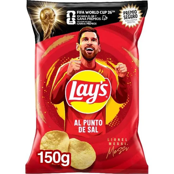 Patatas fritas a la sal LAY'S, bolsa 150 g