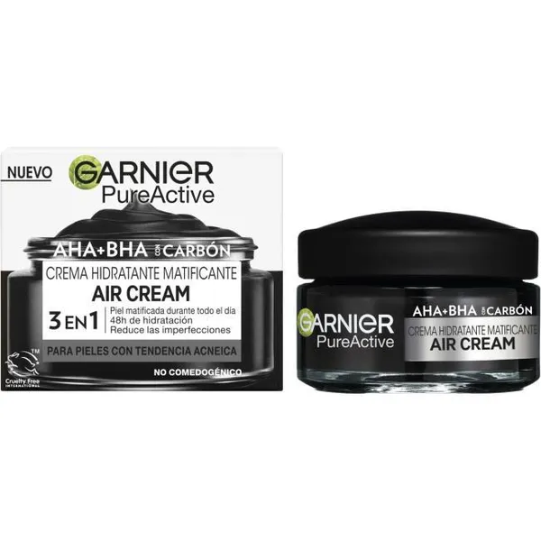Crema hidratante GARNIER PURE ACTIVE, tarro 50 ml