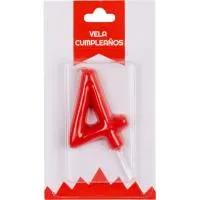 Vela roja de Aniversario Nº 4, 1 ud