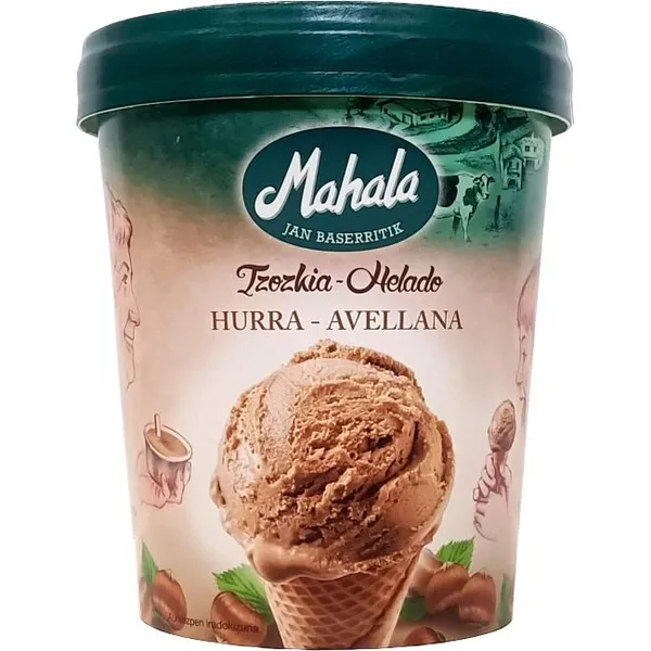 Helado de avellana MAHALA, tarrina 375 g