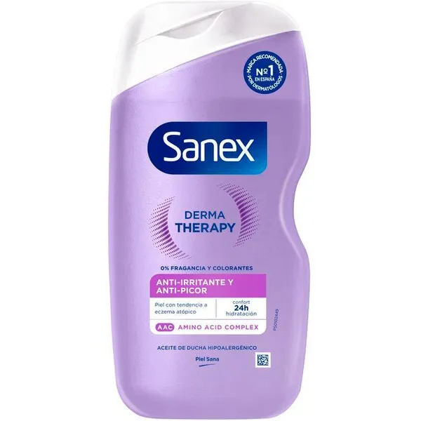 Gel de ducha derma therapy piel atópica SANEX, bote 425 ml