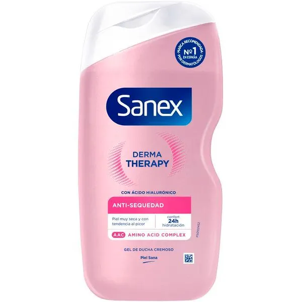 Gel de ducha derma therapy piel seca SANEX, bote 425 ml
