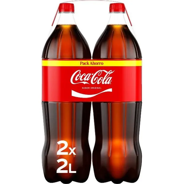 Refresco de cola COCA COLA, pack 2x2 litros
