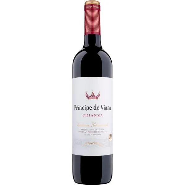 Vino Tinto Crianza D.O. Navarra PRÍNCIPE DE VIANA, botella 75 cl