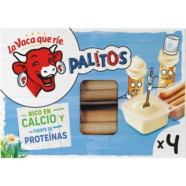 Palitos de queso LA VACA QUE RIE, 4 uds., caja 140 g