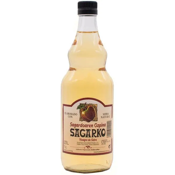 Vinagre de sidra SAGARKO, botella 75 cl