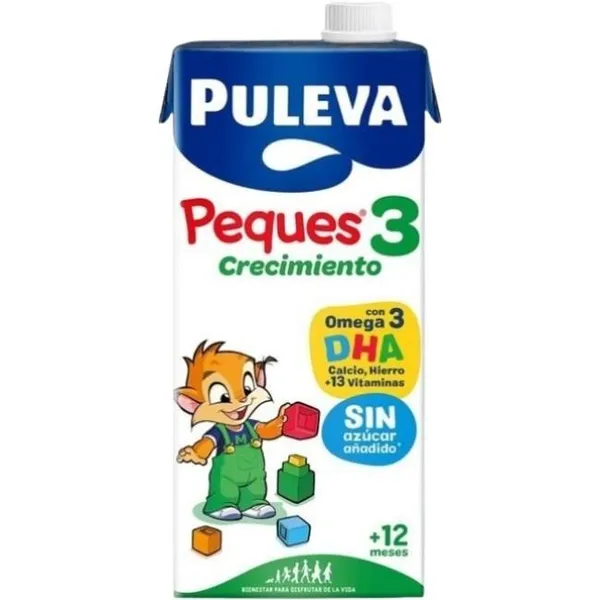 Leche de crecimiento PULEVA Peques 3, brik 1 litro