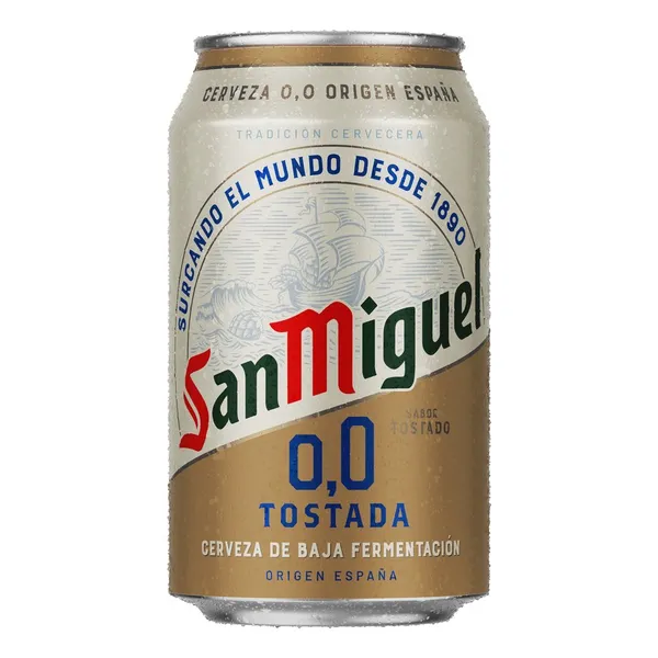 Cerveza SAN MIGUEL Tostada 0,0% lata 33 cl