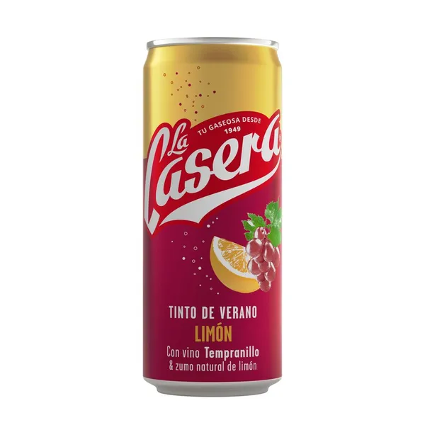 Tinto de verano LA CASERA limón lata 33 cl