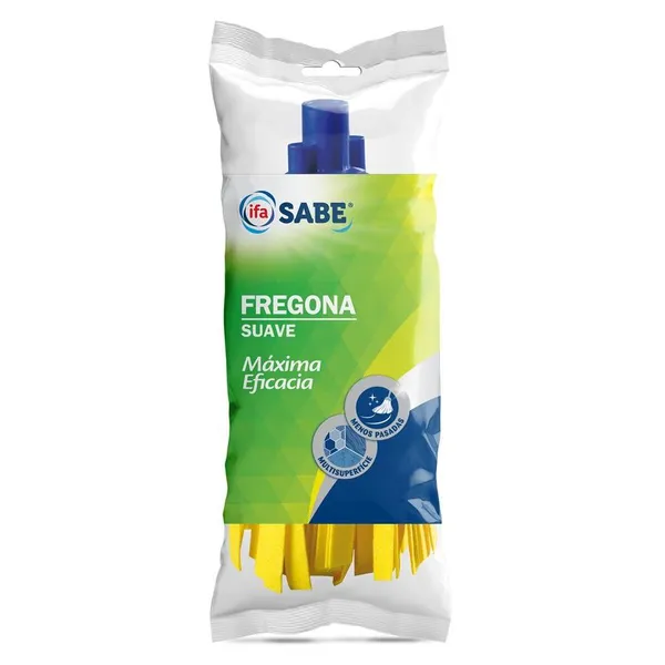 Fregona suave IFA SABE tiras amarillas