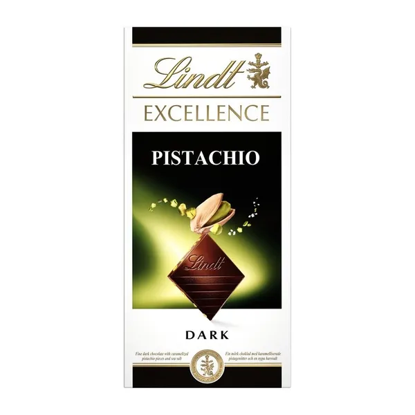 Chocolate negro LINDT EXCELLENCE pistacho 100 g