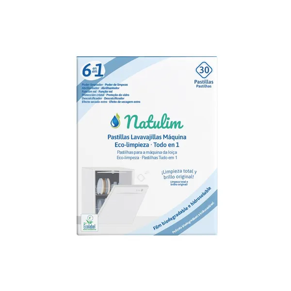 Lavavajillas máquina NATULIM Eco 30 unidades