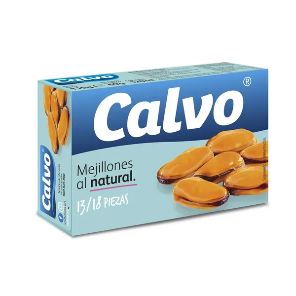 Mejillón al natural CALVO 13/18 69 g pne.