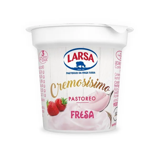 Leche fermentada LARSA Cremosísimo sabor fresa 125 g