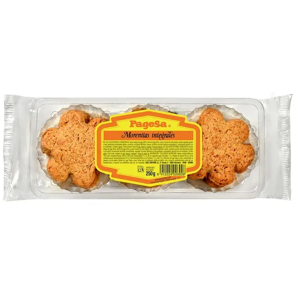 Pastas morenitas integrales PAGESA 250 g