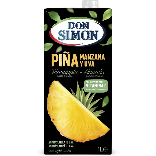 Zumo piña-uva-manzana DON SIMON brik 1 l