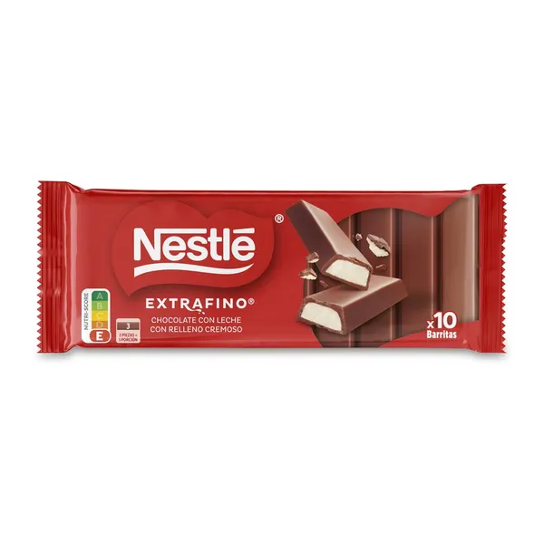 Chocolate NESTLE extrafino relleno cremoso 100 g