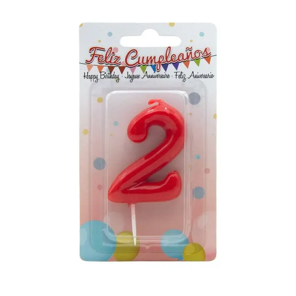 Vela cumpleaños número 2