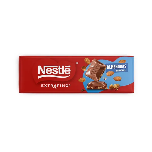 Chocolate con leche y almendras NESTLE Extrafino tableta 250 g
