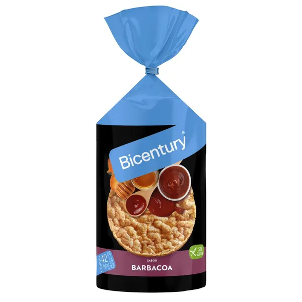 Tortitas de maíz BICENTURY barbacoa 124 g