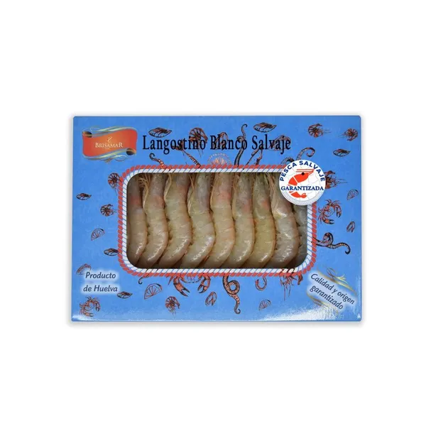 Langostino blanco salvaje congelado crudo BRISAMAR 60/80 450 g pn.