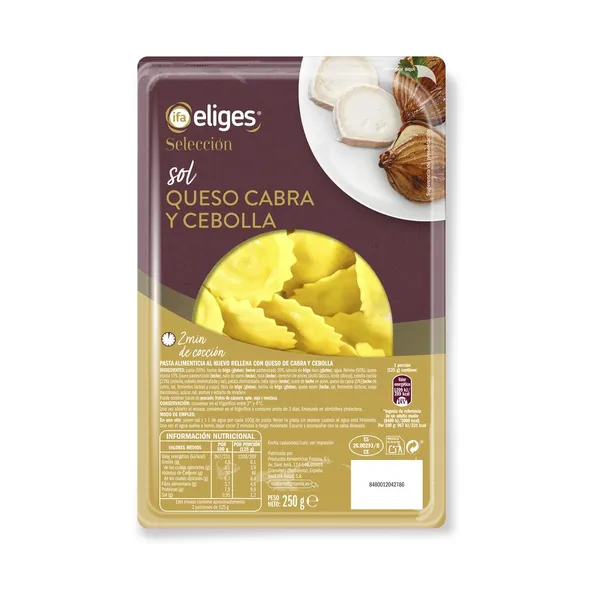 Sol queso de cabra y cebolla IFA ELIGES 250 g