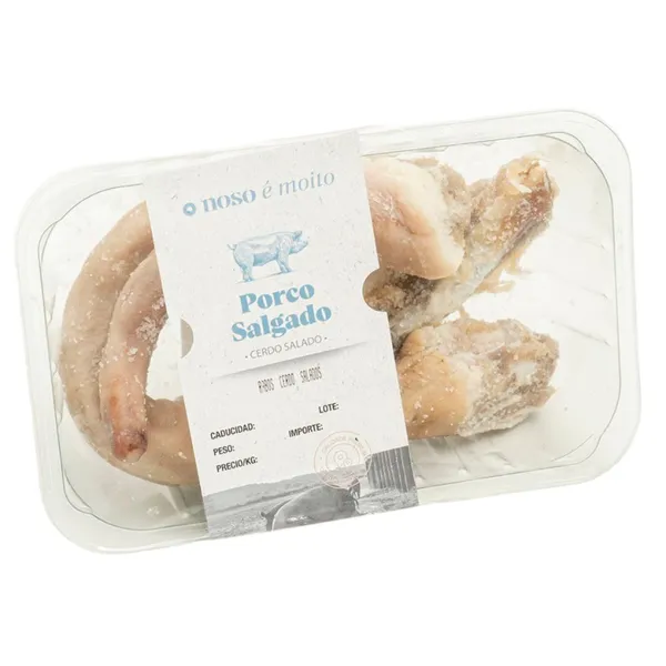 Rabos de cerdo salados O NOSO E MOITO embandejados kilo