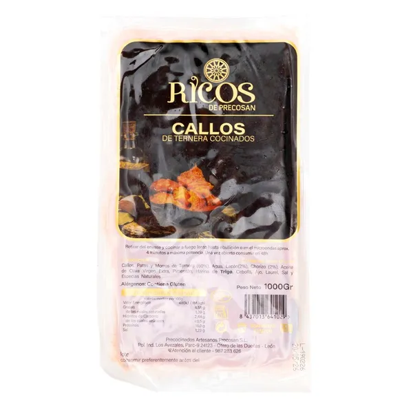 Callos de ternera RICOS de Precosan 1 kg