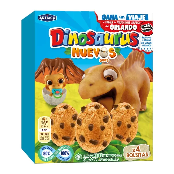 Galletas ARTIACH Dinosaurus huevos 140 g
