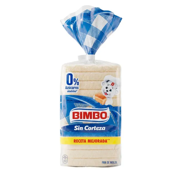 Pan de molde BIMBO blanco sin corteza 500 g