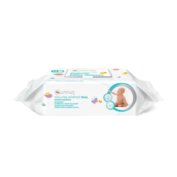 Toallitas húmedas baby pieles atópicas IFA UNNIA 72 unidades