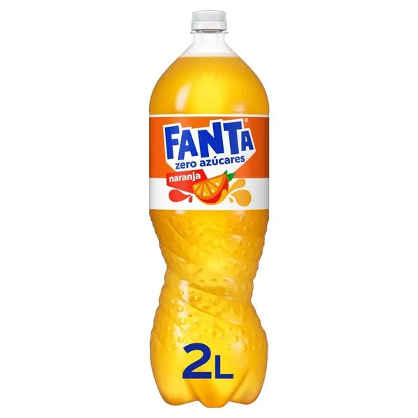 Refresco FANTA naranja zero botella 2 l