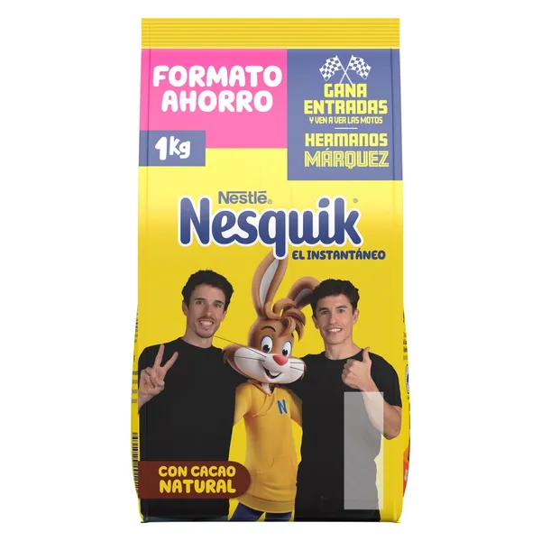 Cacao soluble NESTLE NESQUIK paquete 1 kg