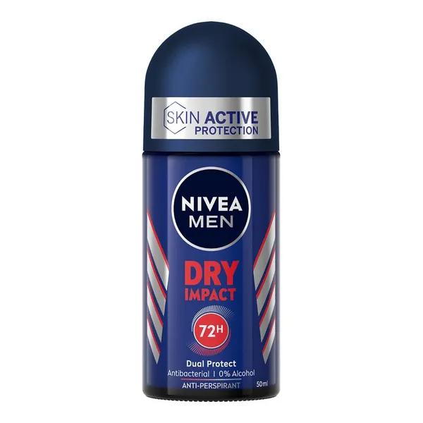 Desodorante NIVEA MEN dry impact roll on 50 ml