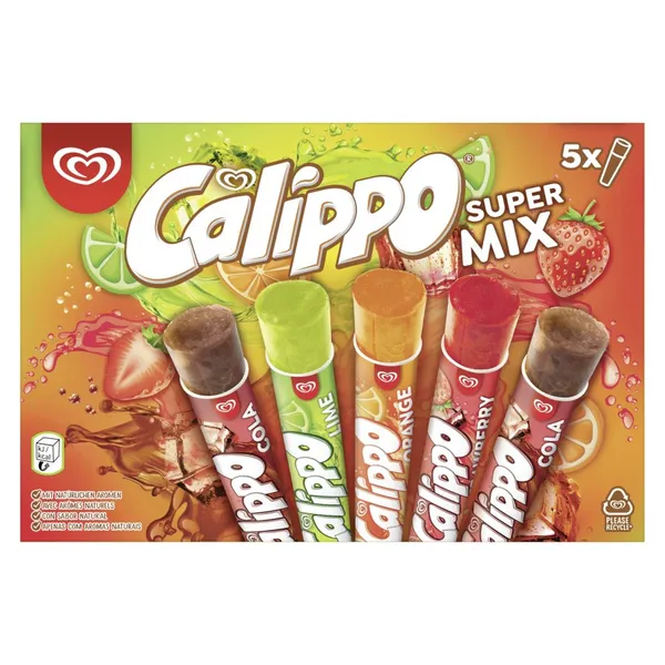 Helado FRIGO CALIPPO supermix 5 unidades 525 g