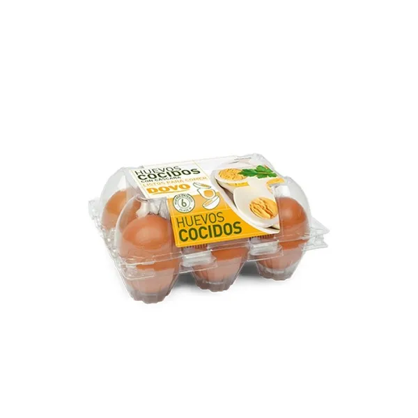 Huevos cocidos con cáscara DOVO 6 unidades
