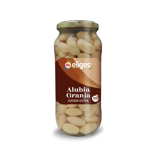 Alubias Granja cocidas IFA ELIGES frasco 400 g pne.