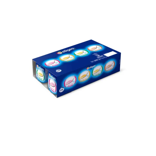Yogur IFA ELIGES sabores fresa,plátano,limón y macedonia 8x125 g
