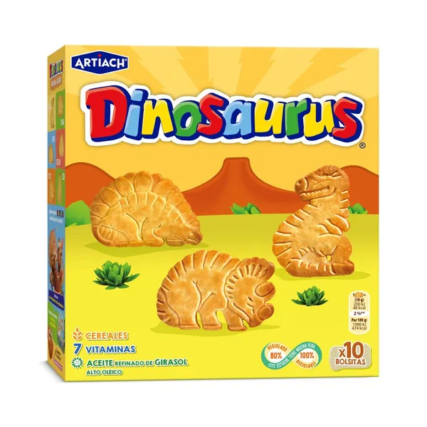 Galletas ARTIACH Dinosaurus cereales 411 g