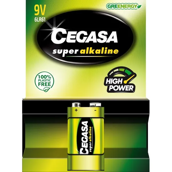 Pila súper alcalina CEGASA 6lr61 blister 1