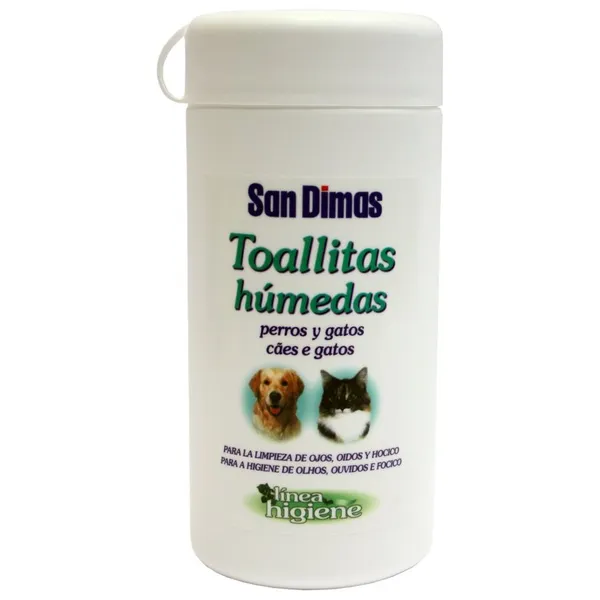 Toallitas mascotas SAN DIMAS bote 50 uds.