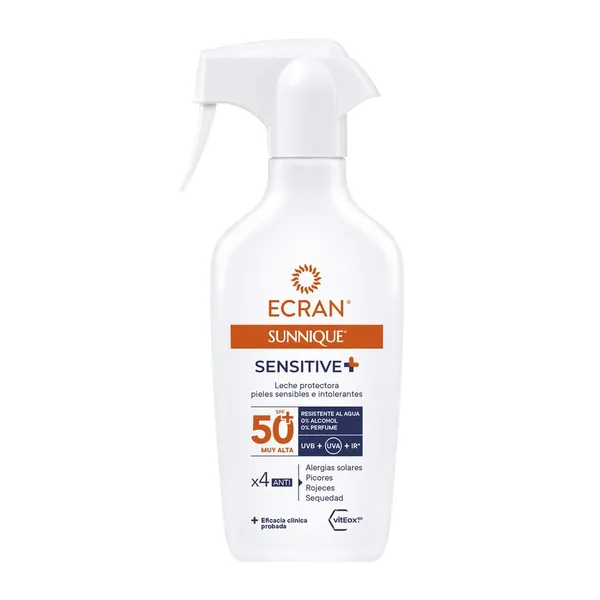 Protector solar ECRAN sunnique sensitive SPF50 pistola 270 ml