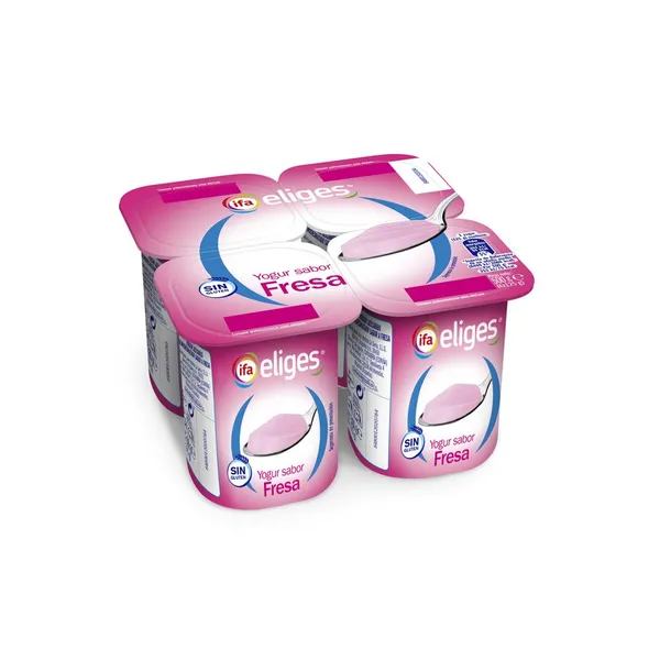 Yogur IFA ELIGES sabor fresa pack 4x125 g
