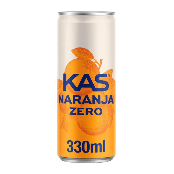 Refresco KAS naranja Zero lata 33 cl