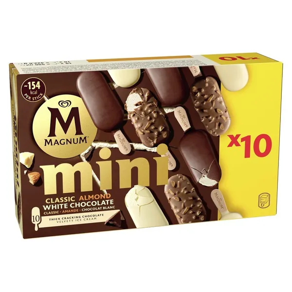 Helado bombón mini MAGNUM 10 unidades 423 g