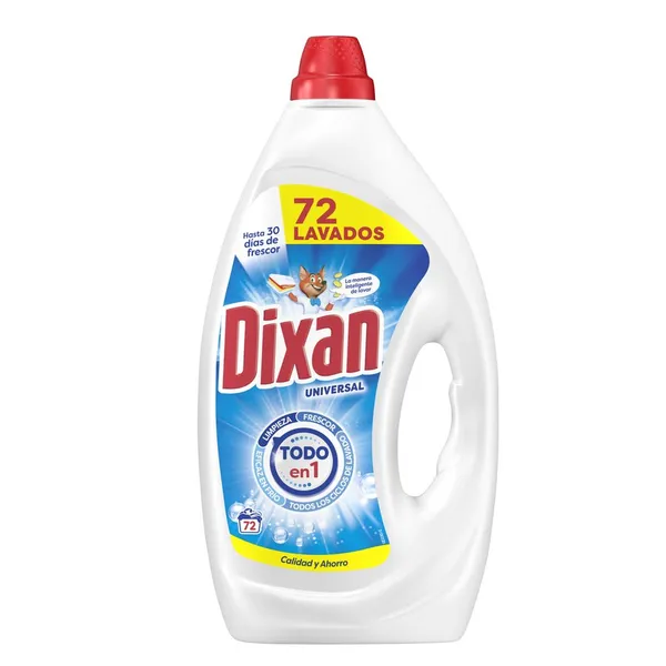 Detergente líquido DIXAN 72 lavados