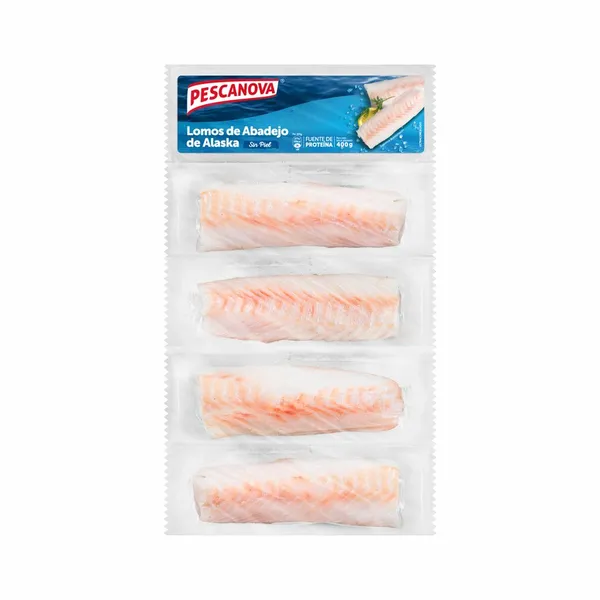 Lomos de abadejo congelados PESCANOVA 4 porciones 400 g pn.